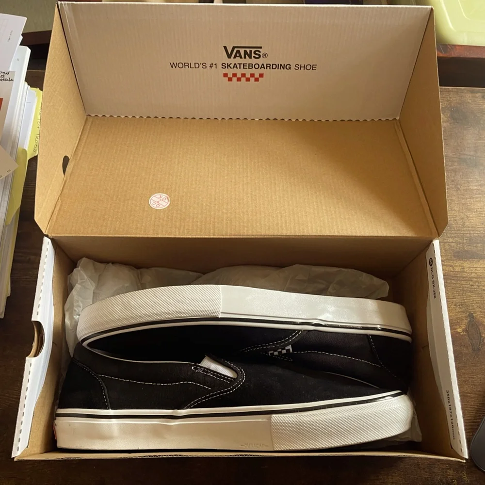 Vans skate slip-on pop Cush Black Sneakers